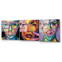Wallity Cuadro Decorativo de Vidrio Templado Multicolor 50 x 50 cm